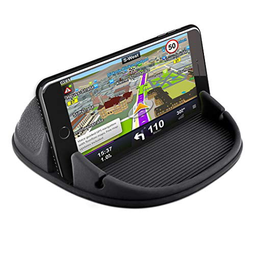 Android Smartphones Deep Black Besiva Car Phone Mount Silicone Phone Car Dashboard Car Pad Mat Various Dashboards GPS Anti-Slip Desk Phone Holder Compatible with iPhone Phone Holder for Car 4352713881 